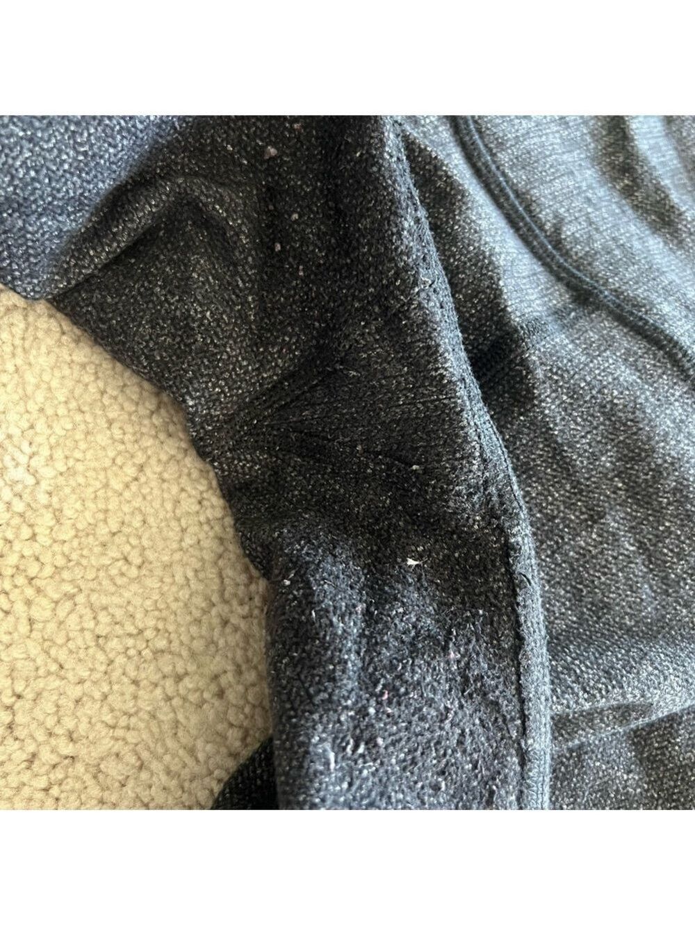 Cozy Lululemon Wunder Under Gray Black 8 - Picture 3 of 6